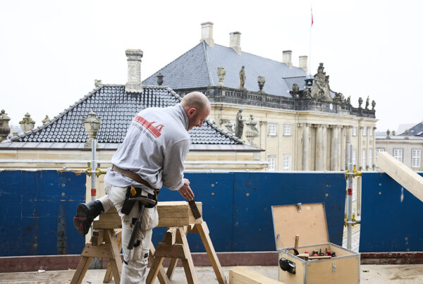 Genopretning af tage på Amalienborg C8